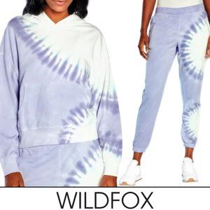 NWT Wildfox Tie Dye Sweatsuit 2-Piece Set Sweatshirt & Jogger Sweat Pants